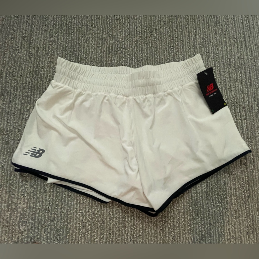 White New Balance Tennis Shorts